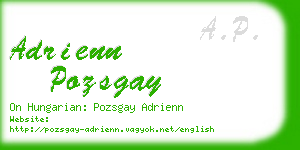 adrienn pozsgay business card